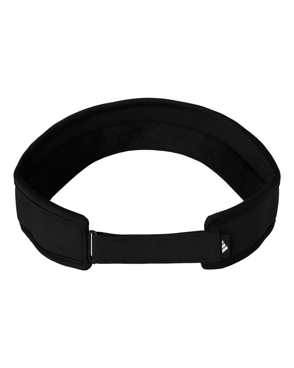 adidas Superlite 3 visor in black with white trim, back view