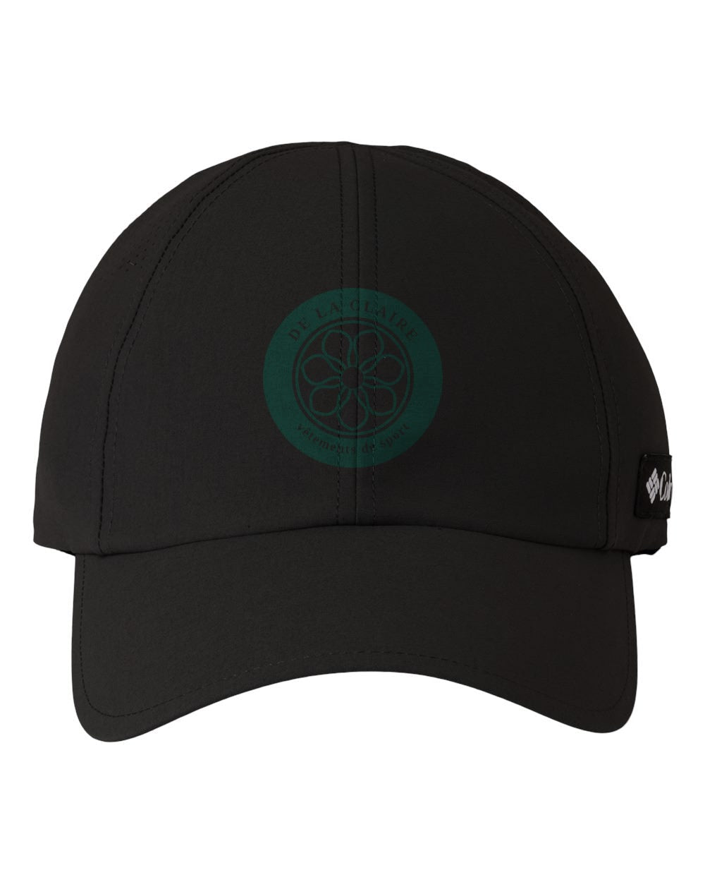 Badge Cap — Columbia, Black, printed badge in Green