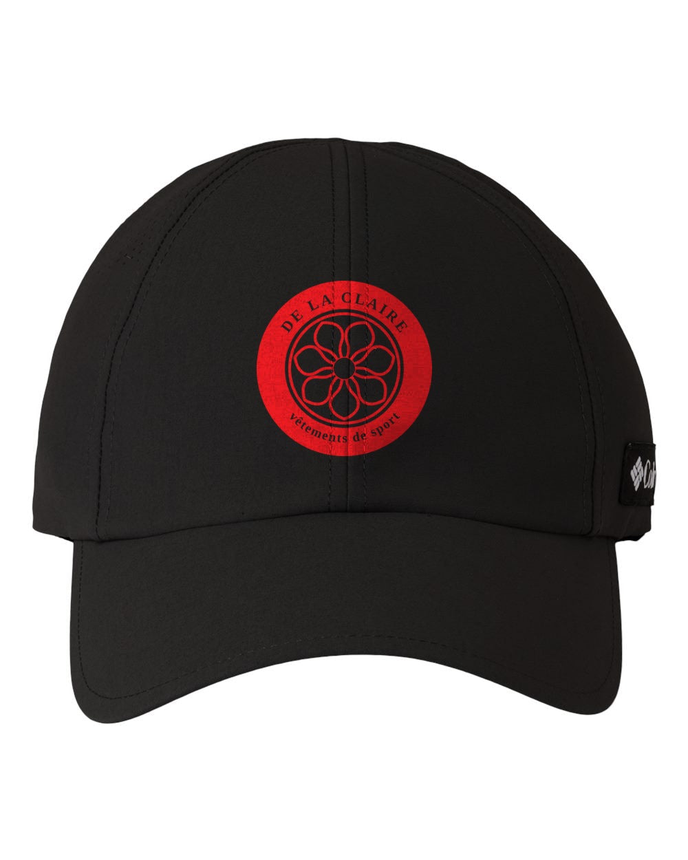 Badge Cap — Columbia, Black, printed badge in Red