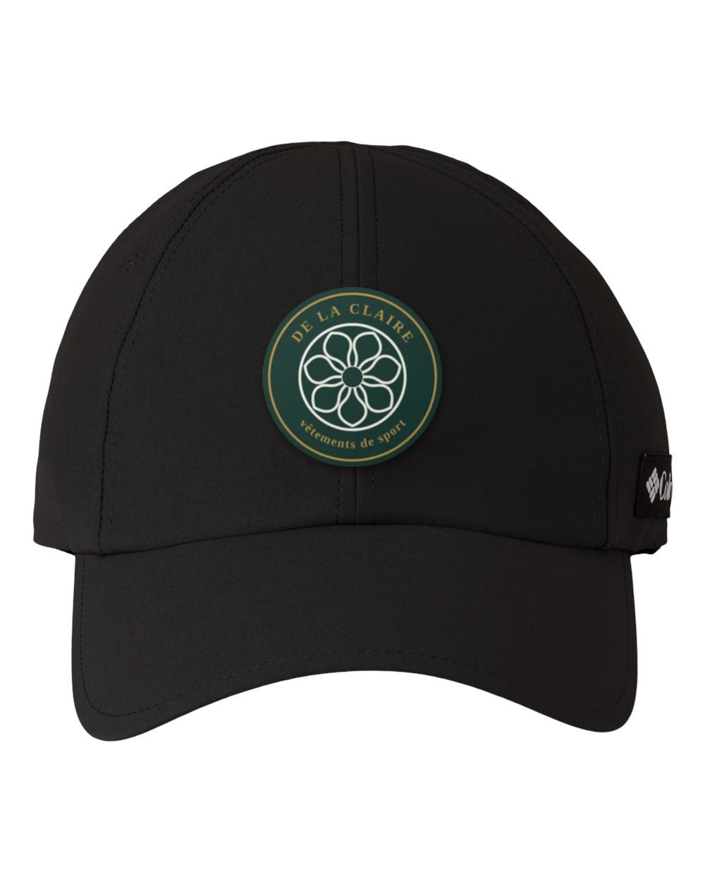 Badge Cap — Columbia, Black, silicone badge