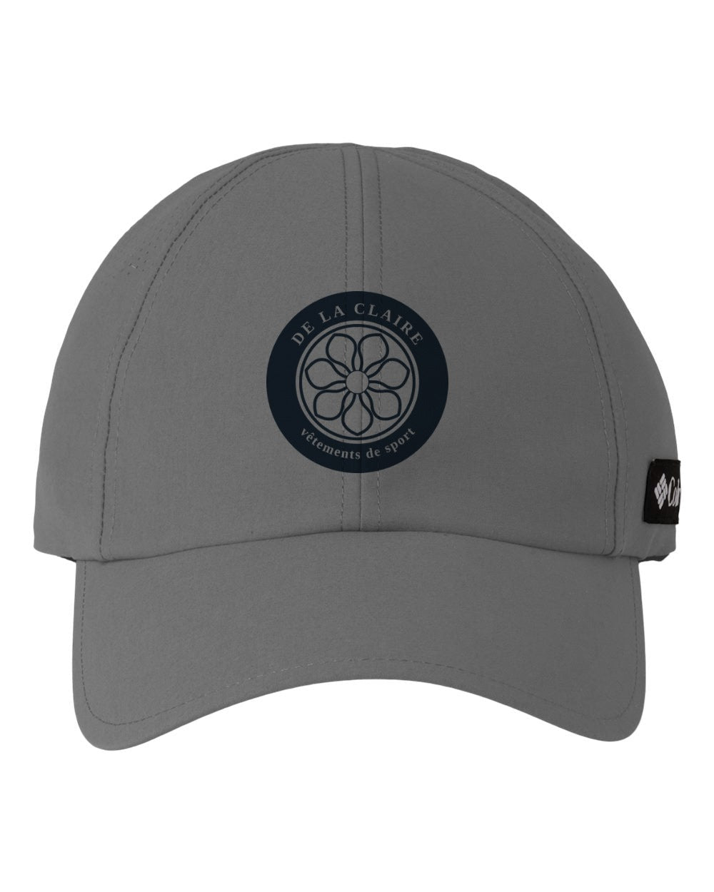 Badge Cap — Columbia, City Grey, printed badge in Black