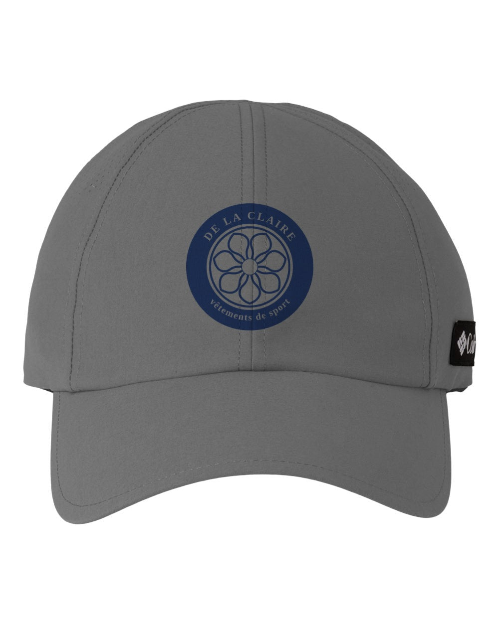 Badge Cap — Columbia, City Grey, printed badge in Navy