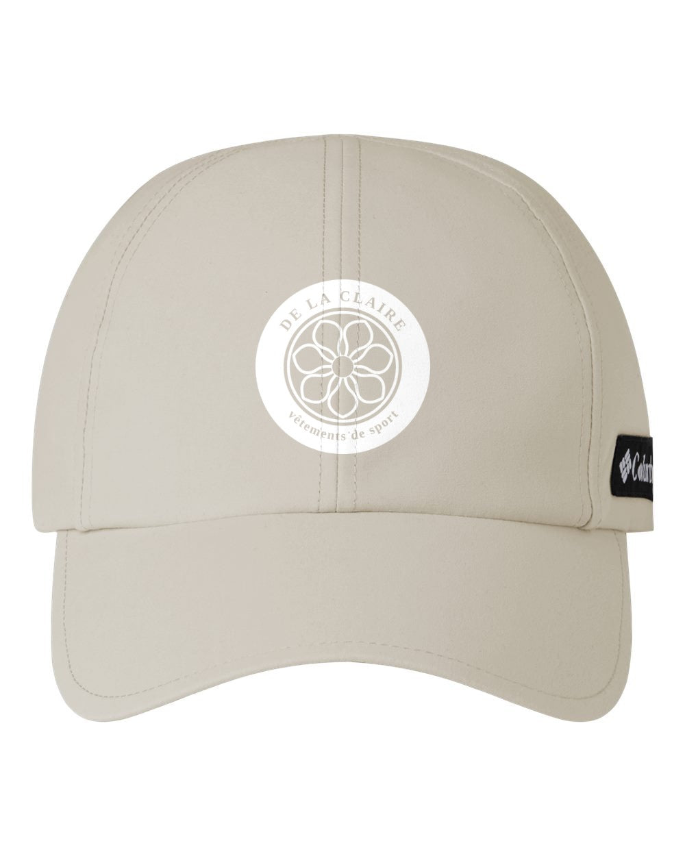 Badge Cap — Columbia, Fossil, printed badge in White