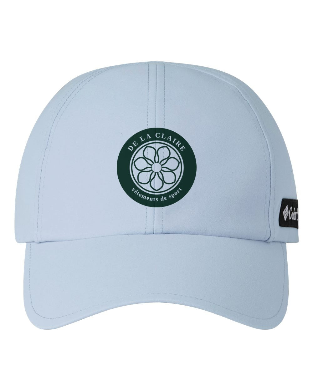 Badge Cap — Columbia, Whisper, printed badge in Green