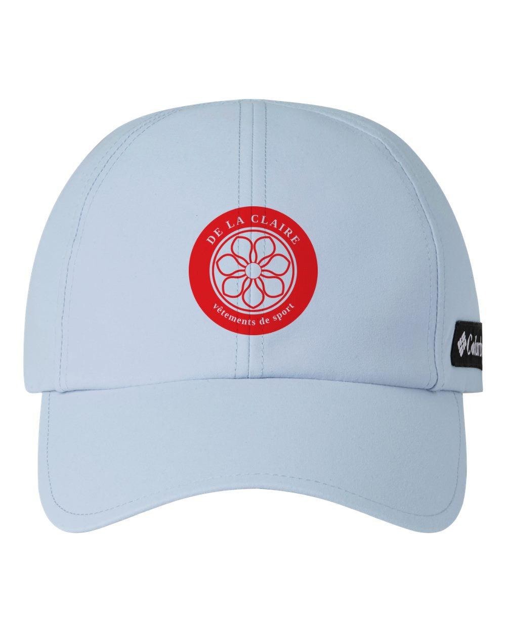 Badge Cap — Columbia, Whisper, printed badge in Red
