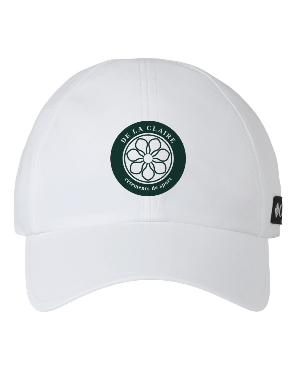 Badge Cap — Columbia, White, printed badge in Green