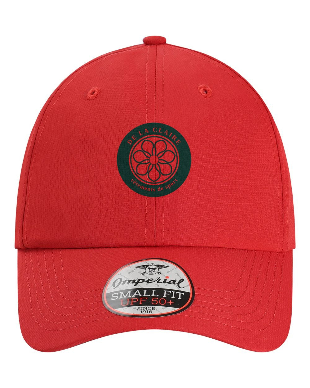 Badge Cap — Imperial, Red, printed badge in Green