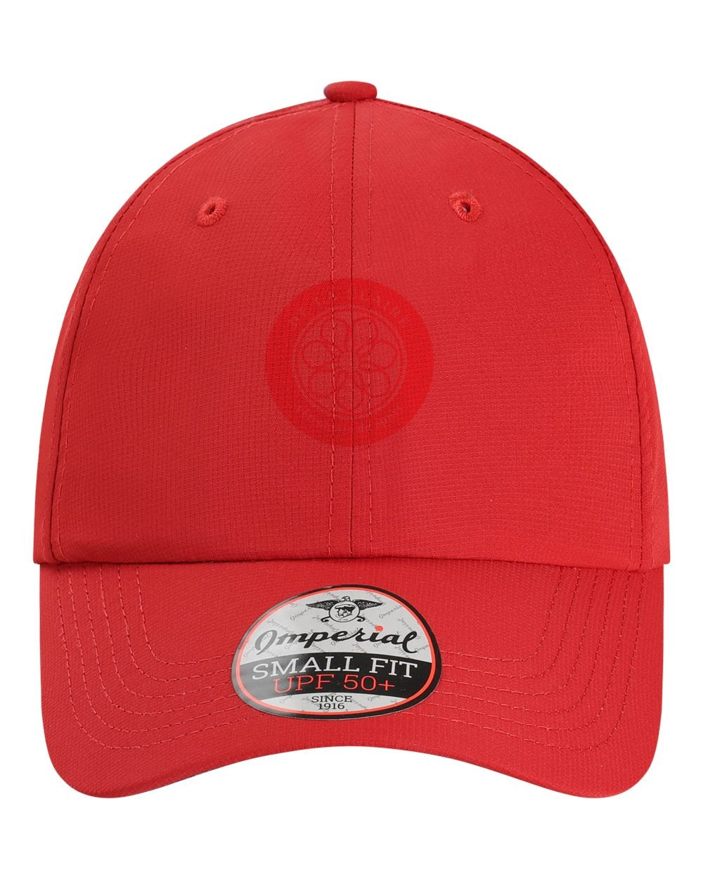 Badge Cap — Imperial, Red, printed badge in Red