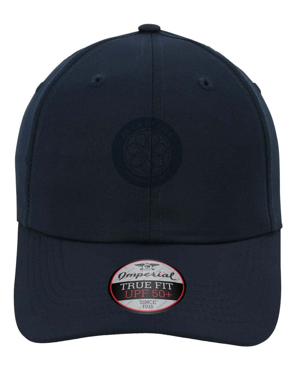 Badge Cap — Imperial, Navy, printed badge in Black
