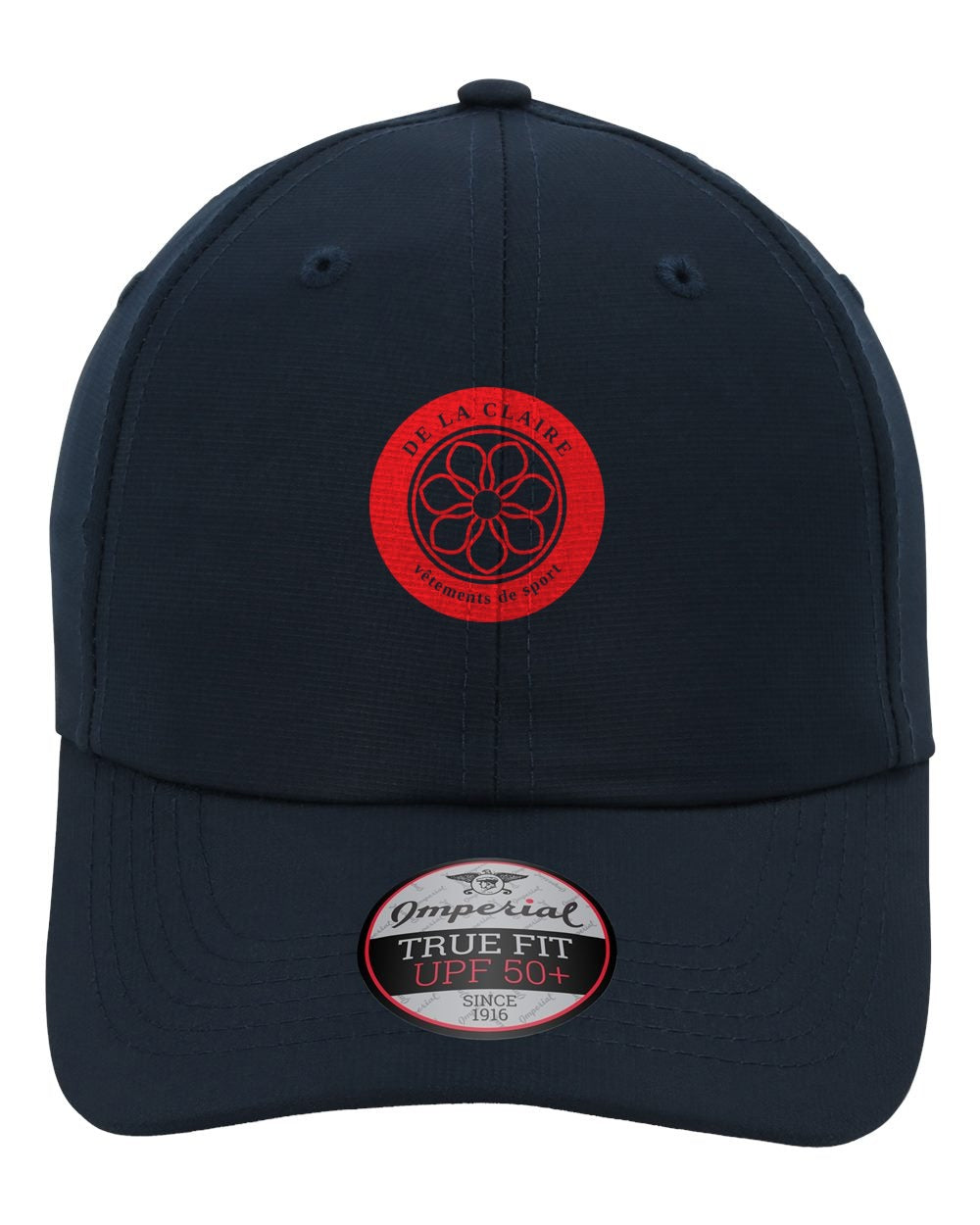 Badge Cap — Imperial, Navy, printed badge in Red