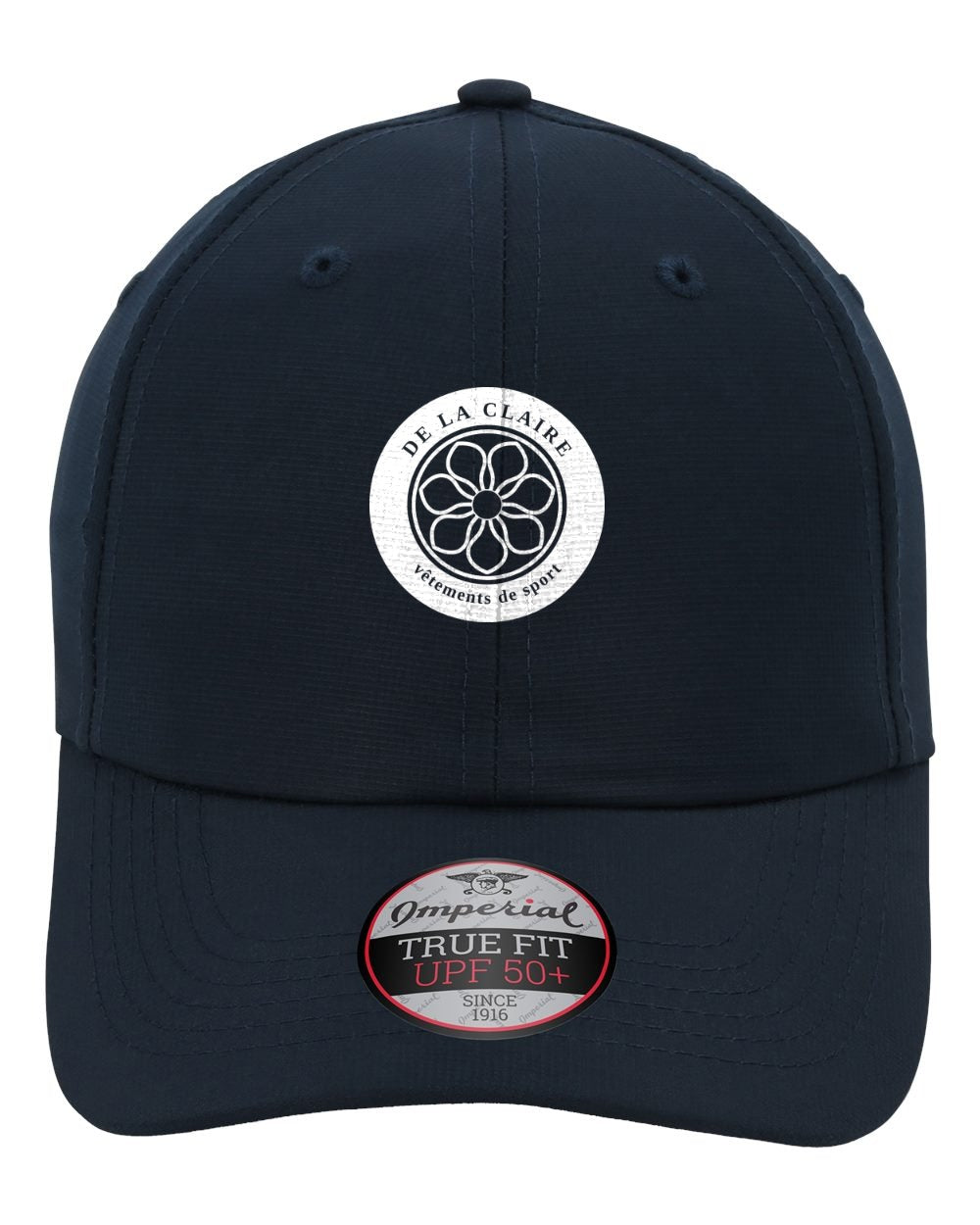 Badge Cap — Imperial, Navy, printed badge in White