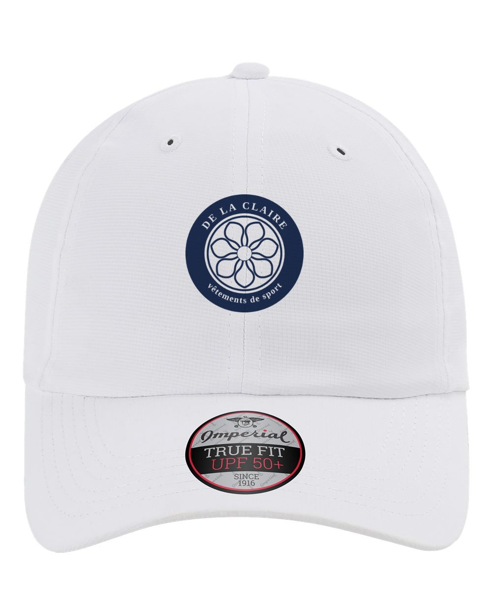 Badge Cap — Imperial, White, printed badge in Navy