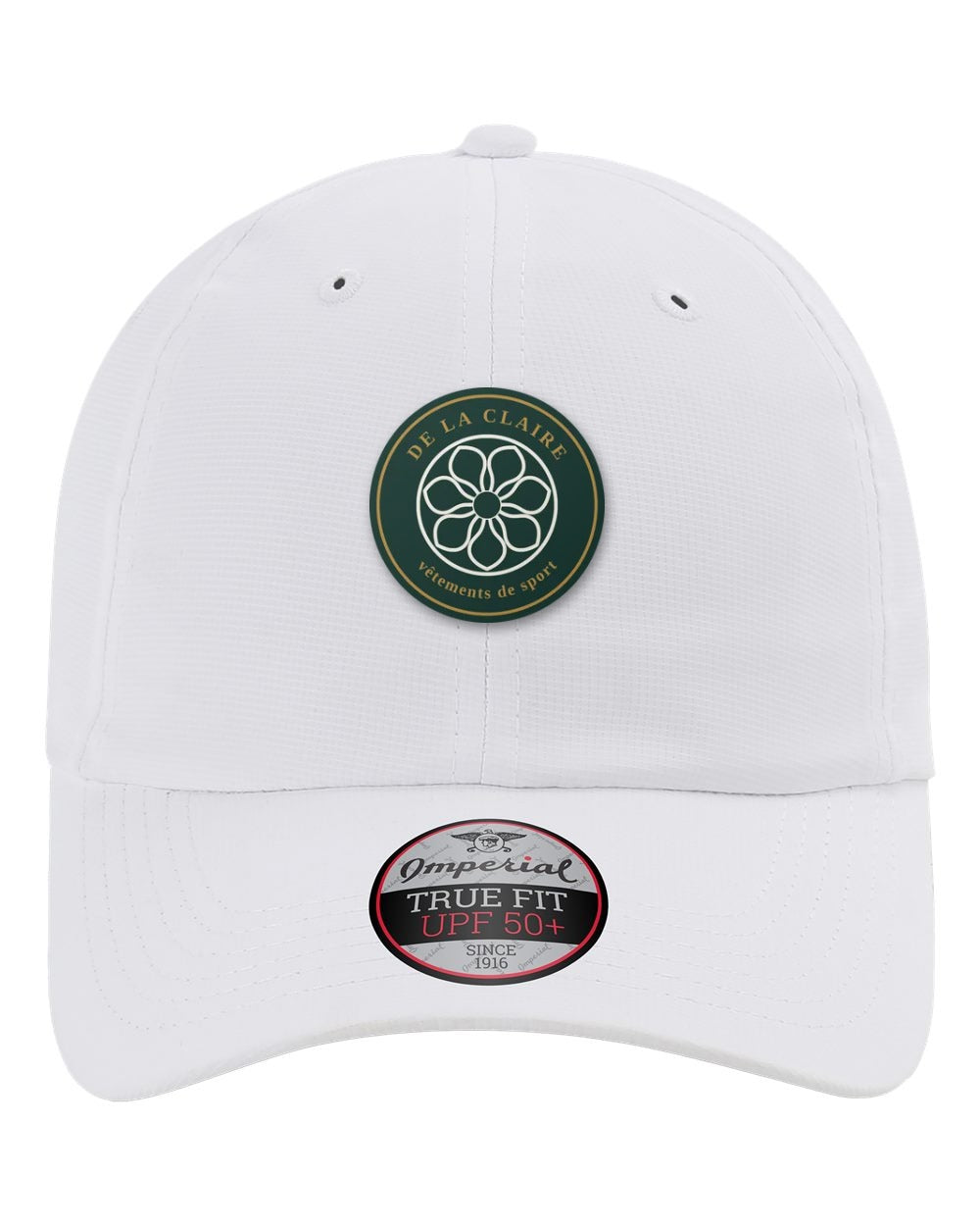 Badge Cap — Imperial, White, silicone badge