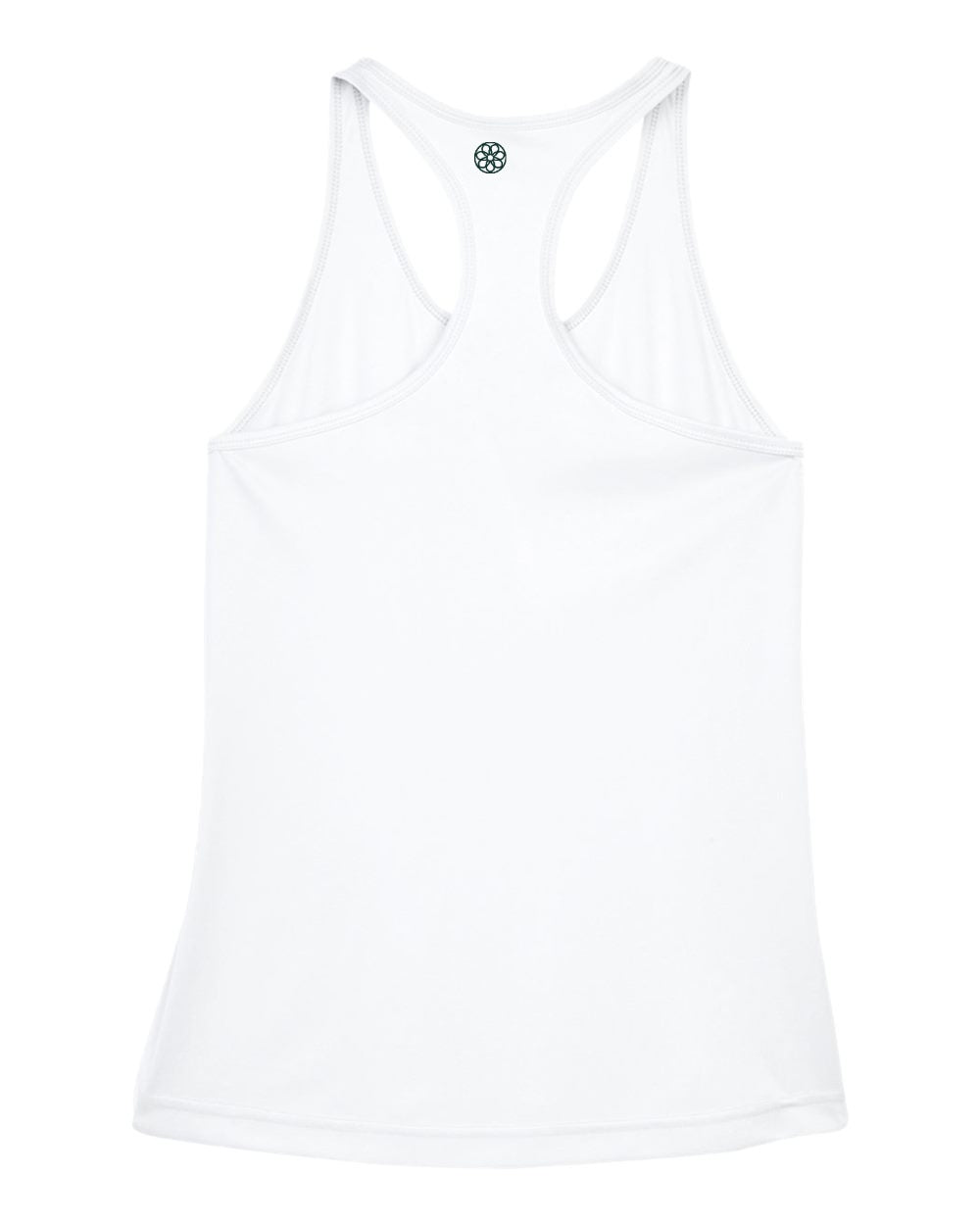 Performance Racerback Tank in White, back