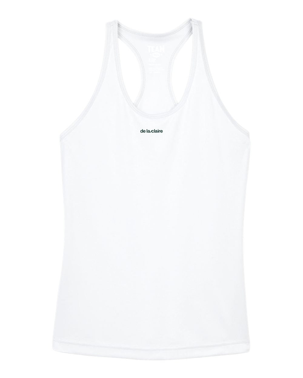 Performance Racerback Tank in White, front
