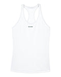 Performance Racerback Tank in White, front