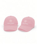 De La Claire Signature Cap in Pink, front and side view